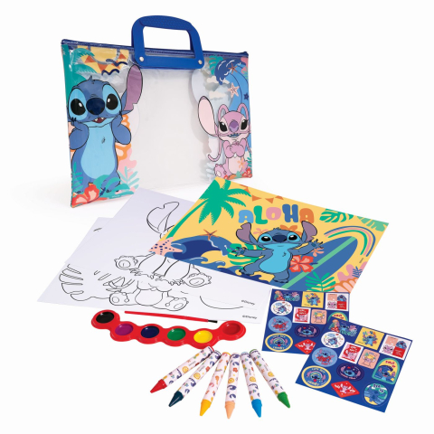 Happi hobbi set pentru pictura in geanta transparenta stitch copii varsta 3 ani - 10 ani [6]