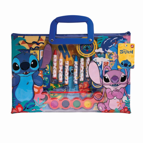Art & Craft si Artizanat - Happi hobbi set pentru pictura in geanta transparenta stitch copii varsta 3 ani - 10 ani