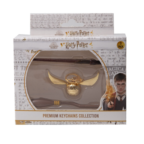 Jucării și Jocuri pentru copii - Harry Potter - Set brelocuri premium, 3 buc varsta 7-9 ani ,9-12 ani ,12-14 ani ,14-18 ani ,18+, Unisex