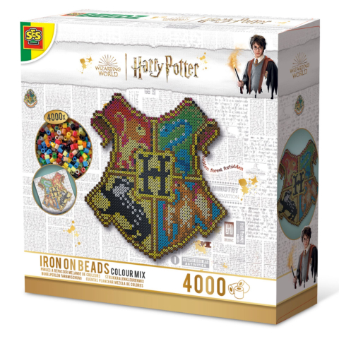 Art & Craft si Artizanat - Harry Potter - Set margele de calcat Beedz - Stema Hogwarts, copii varsta 6 ani+,8 ani+