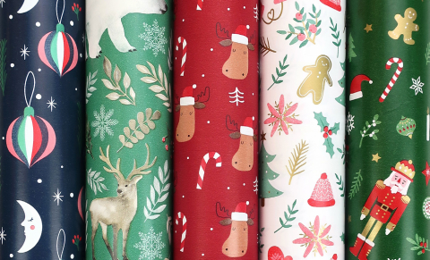 Birotică și Papetărie - Hartie ambalaj rola 70cm x 2m magical winter rotolux