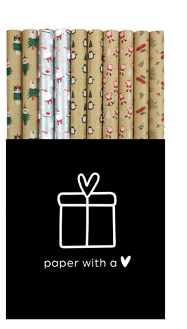 Hartie ambalaj rola 70cm x 2m santas wonderland rotolux [1]