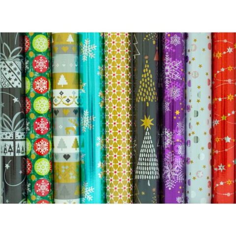 Birotică și Papetărie - Hartie ambalat cadou, 700x1500mm, RO diverse modele Craciun