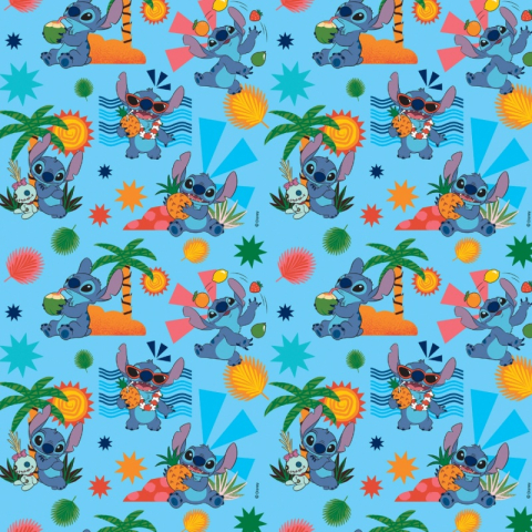 Hartie ambalat cadou Sadoch, rola 70x200cm, diverse modele Stitch [1]