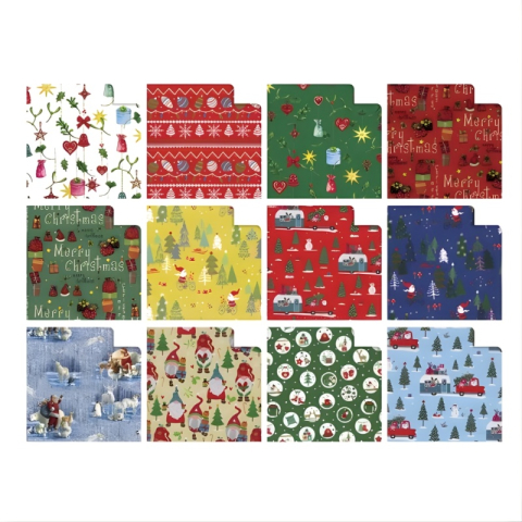 Birotică și Papetărie - Hartie ambalat cadou Sadoch, rola 70x200cm, Natale R33J1NAZ, motive craciun diverse modele