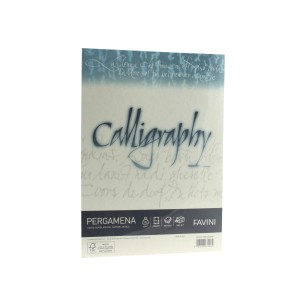 Birotică și Papetărie - Hartie caligrafica 90g/mp a4 50coli natur favini pergamena a69q204