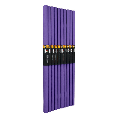 Hartie creponata Colorarte C18, 50x200cm, lila, set 10 role [1]