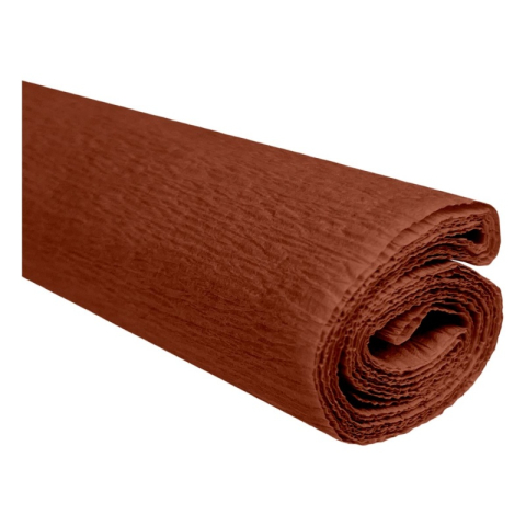 Art & Craft si Artizanat - Hartie creponata Colorarte C34, 50x200cm, caramiziu, set 10 role
