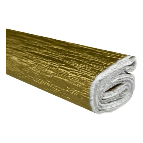 Art & Craft si Artizanat - Hartie creponata Colorarte C40, 50x200cm, auriu, set 10 role