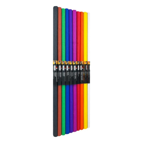 Art & Craft si Artizanat - Hartie creponata Colorarte M01, 50x200cm, diverse culori clasic, set 10 role