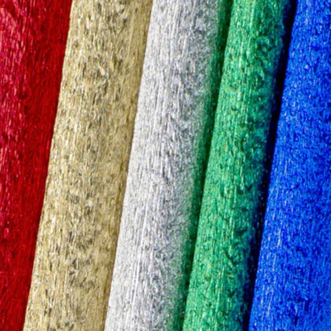 Hartie creponata Colorarte M12, 50x200cm, diverse culori metalizate, set 5 role [1]