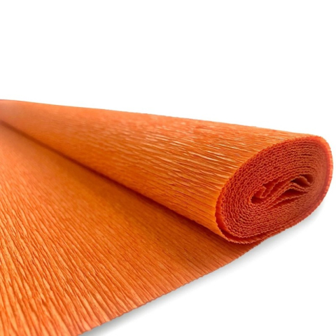Hartie creponata Colorarte QC-006, portocaliu intens, 50x200cm, solida floristica [1]