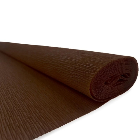 Art & Craft si Artizanat - Hartie creponata Colorarte QC-022, maro, 50x200cm, solida floristica