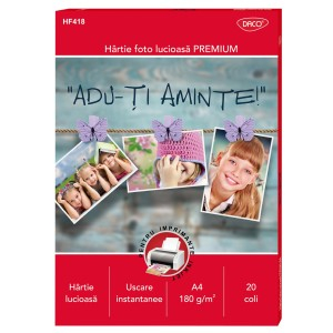 Birotică și Papetărie - Hartie foto a4 180g 20 coli daco hf418