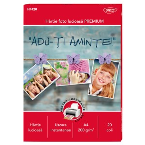 Birotică și Papetărie - Hartie foto a4 200g 20 coli daco hf420