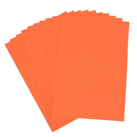 Birotică și Papetărie - Hartie gumata A4, 1.3mm, portocaliu, set 10 coli, Colorarte
