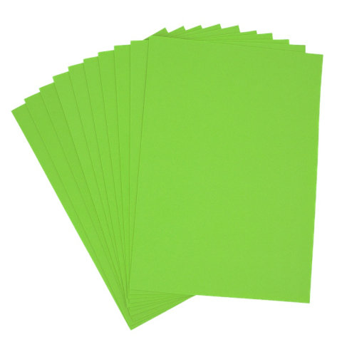 Birotică și Papetărie - Hartie gumata A4, 1.3mm, verde mar, set 10 coli, Colorarte