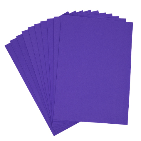 Birotică și Papetărie - Hartie gumata A4, 1.3mm, violet, set 10 coli, Colorarte