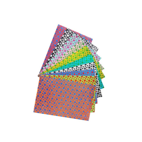 Birotică și Papetărie - Hartie gumata A4 - floare, 2mm, cu sclipici, set 10 coli, Colorarte