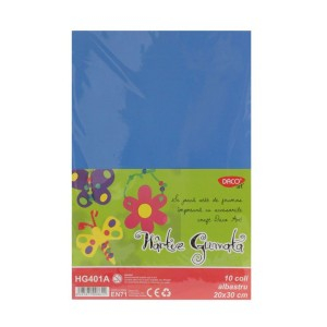 Birotică și Papetărie - Hartie gumata hg401a 20x30 cm 10coli albastru daco