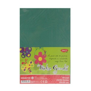 Birotică și Papetărie - Hartie gumata hg401vi 20x30 cm 10coli verde inchis daco