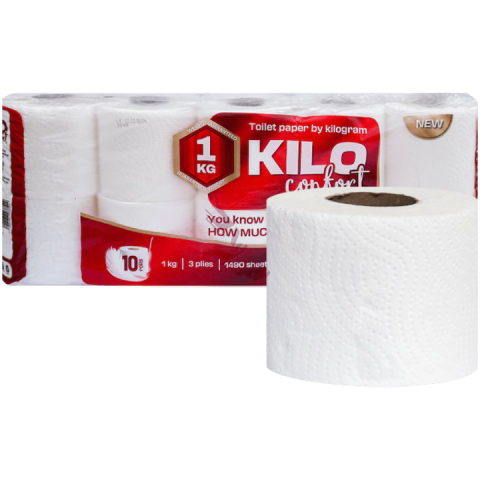 Prosoape de hartie si servetele - Hartie igienica alba 3str 10/set kilo