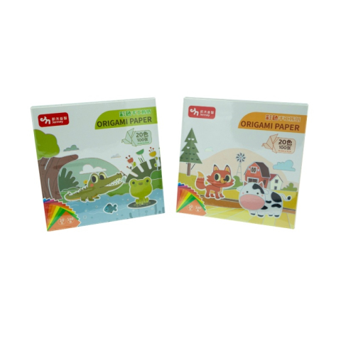Art & Craft si Artizanat - Hartie origami, 15x15cm, 20 culori, 100 bucati, CNX, JM-0955