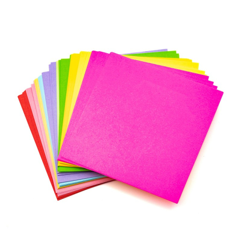 Art & Craft si Artizanat - Hartie origami, 9x9cm, culori fluorescente, Colorarte, BY-90-130