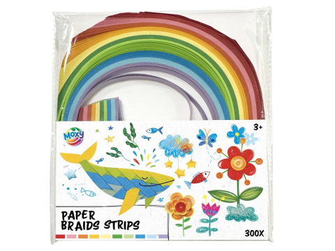 Art & Craft si Artizanat - Hartie Quiling 300 piese   Grafix