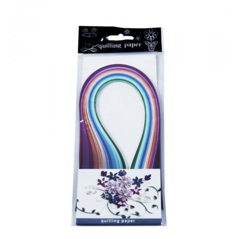 Art & Craft si Artizanat - Hartie quilling, 0.5x39cm, diverse culori, intense, set 150-160 buc, CNX, YZ5216
