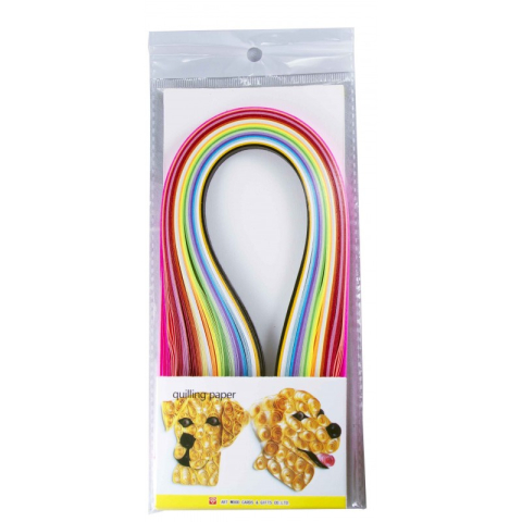 Art & Craft si Artizanat - Hartie quilling, 0.5x39cm, diverse culori, neon, set 150-160 buc, CNX