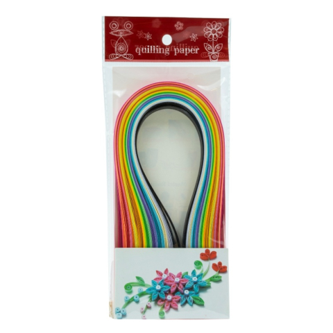 Art & Craft si Artizanat - Hartie quilling, 1x39cm, diverse culori intense, set 150 buc