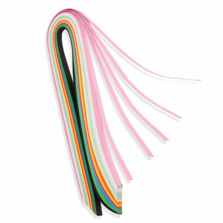 Hârtie Quilling și Accesorii - Hartie pentru Quilling, Set 144 Benzi, Fasii Colorate pentru Creatie