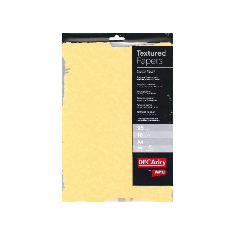 Birotică și Papetărie - Hartie texturata A4 DECAdry Gold SCL2059D, 95g/mp, pretaiata, set 10 coli