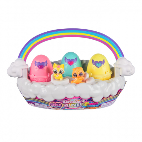 Jucării și Jocuri pentru copii - Hatchimals alive neon rainbow set cosulet de oua