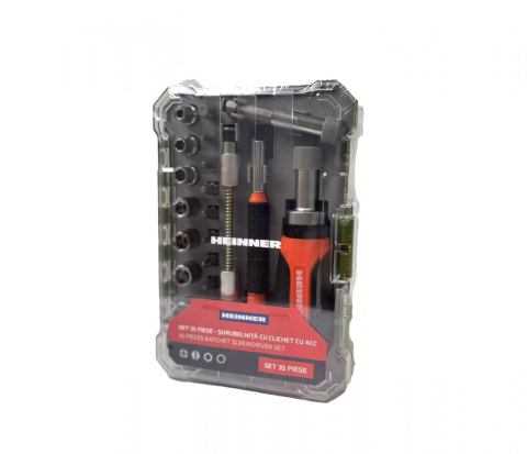 Heinner set 35 piese - surubelnita cu clichet cu acc [1]