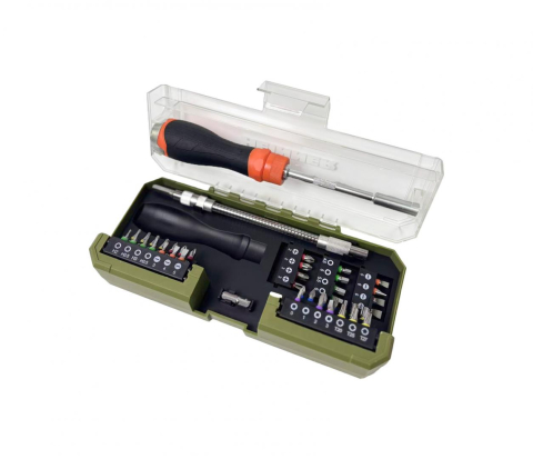 Masini de gaurit si insurubat - Heinner set 43 piese - surubelnita cu clichet cu acc