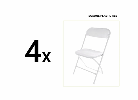 Heinner set masa cu 4 scaune plastic pliabile [4]