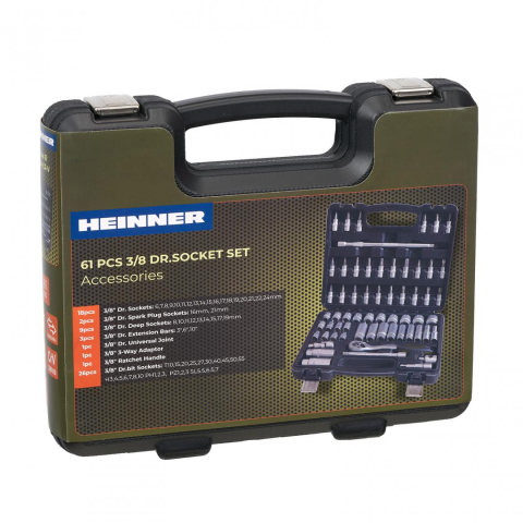 Heinner trusa 61 piese 3/8 cr-v [2]
