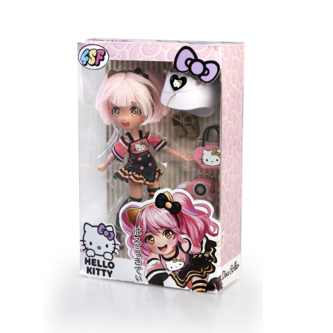 Rollere pentru Scris si Scoala - Hello Kitty - Papusa Manga Golden Diva Roller cu accesorii copii varsta 3-5 ani|5-7 ani|7-9 ani