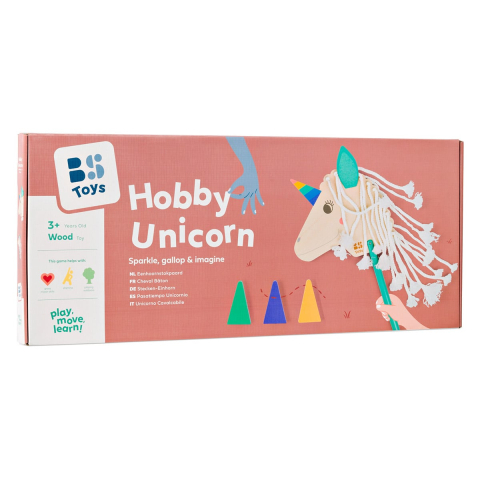 Hobby unicorn, unicorn de calarit pe bat, copii varsta 3-10 ani [4]