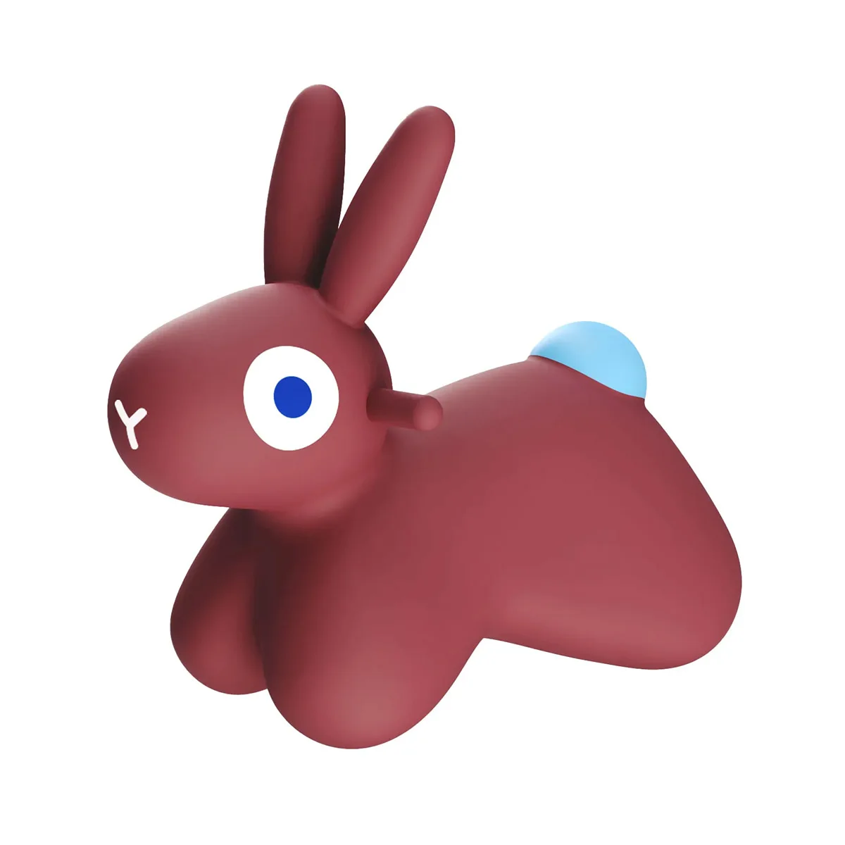 Jucării și Jocuri pentru copii - Hoppi Bunny, iepuras gonflabil saltaret, bordo, varsta 1-5 ani