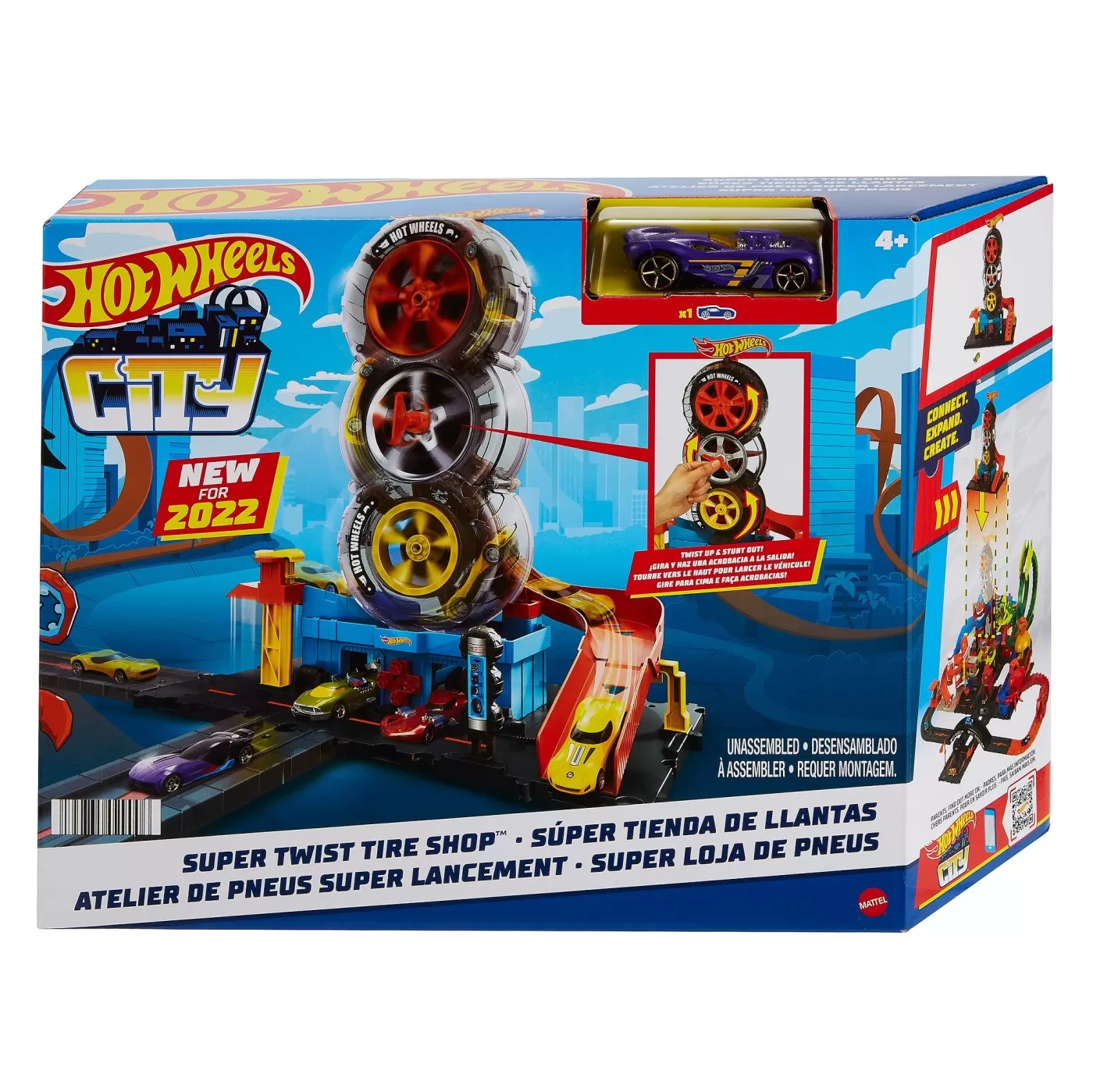 Jucării și Jocuri pentru copii - Hot wheel city vulcanizarea super twist, varsta de la 4 ani la 10 ani