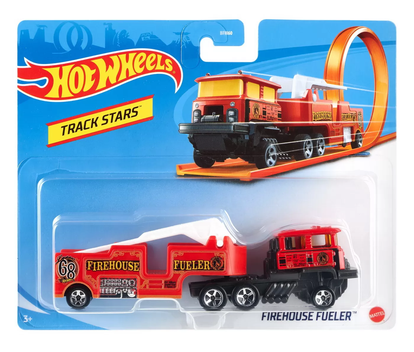 Mașinuțe copii, Camioane de Jucărie - Hot wheels camion firehouse fueler, varsta de la 3 ani la 14 ani