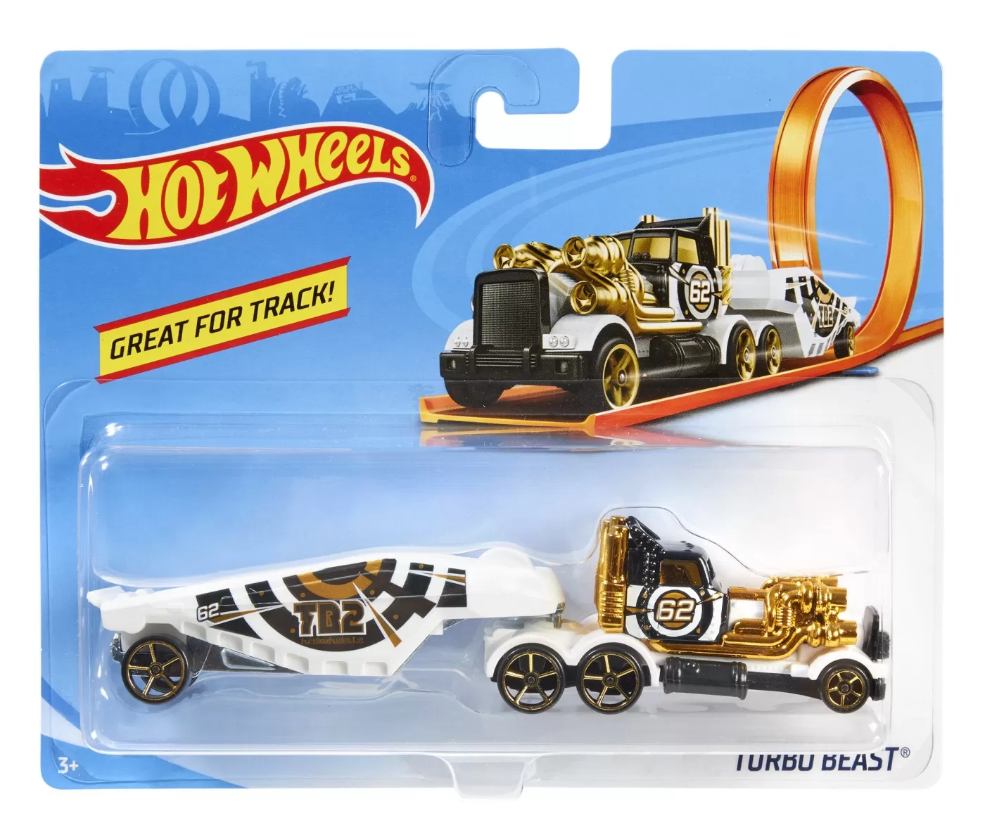Mașinuțe copii, Camioane de Jucărie - Hot wheels camion turbo beast, varsta de la 3 ani la 14 ani