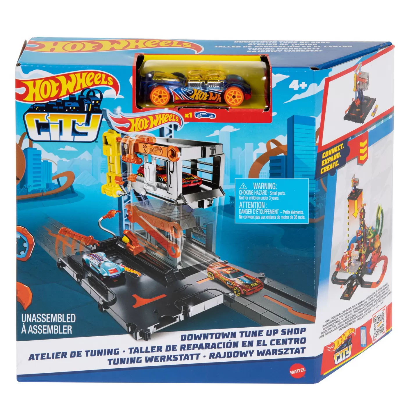 Garaj, Parcare, Rampe, Piste și Circuite - Hot wheels city atelier de reparatii, varsta de la 4 ani la 8 ani