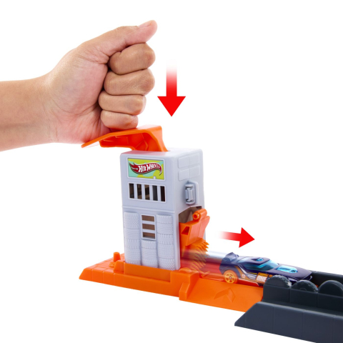 Hot wheels city pista inamicilor atacul gorilei copii varsta 4 ani - 8 ani [2]