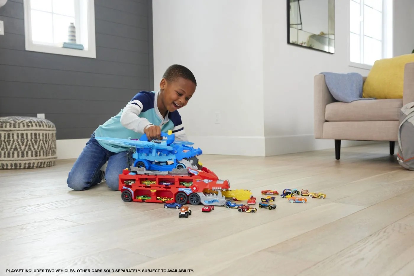Hot wheels city transportator suprem cu 2 dragoni, copii varsta 4 ani pana la 8 ani [2]