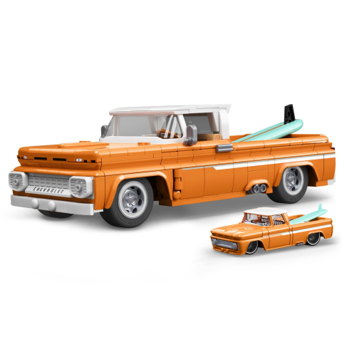 Hot wheels elite series set de constructii camioneta personalizata chevrolet 1962 copii cu varsta peste 10 ani [2]