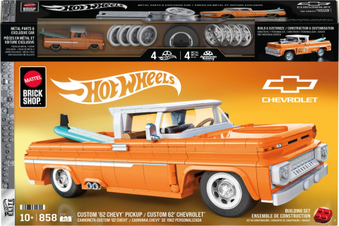 Hot wheels elite series set de constructii camioneta personalizata chevrolet 1962 copii cu varsta peste 10 ani [0]